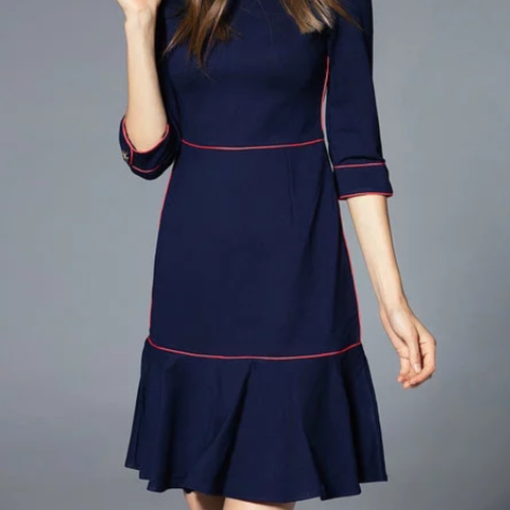 HP Flounce Elegant Cotton-blend Ruffled Mini dress - Picture 5 of 6